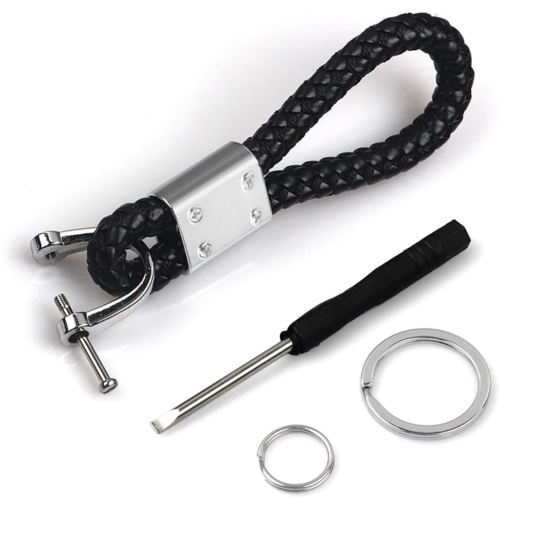 Персонализированный Металлический Кожаный Автомобильный Брелок держатель для