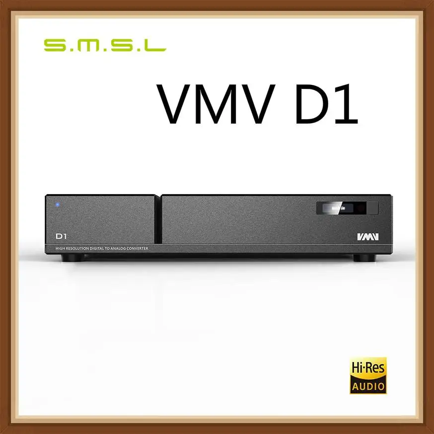 

SMSL VMV D1 Digital Decoder Analog Audio Converter PCM 768kHz/32bit DSD64-512 USB/Fiber/Coaxial/EBU DAC