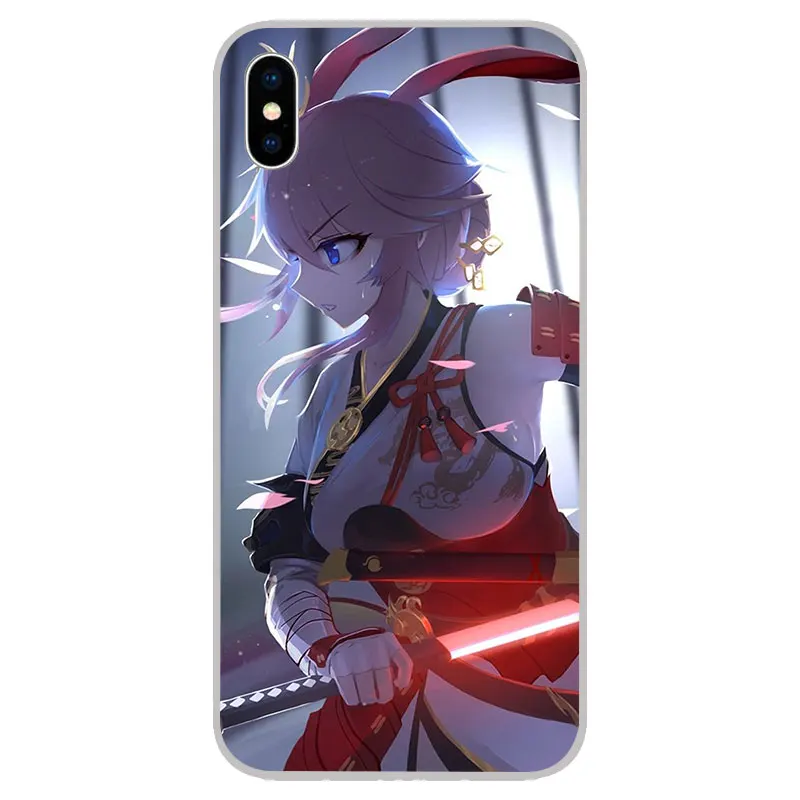 Yae Sakura Silicone Soft TPU Cases Covers For iPhone 11 Pro XS Max X XR 8 7 6S Plus 5S SE 4S Silicon Case Cover |
