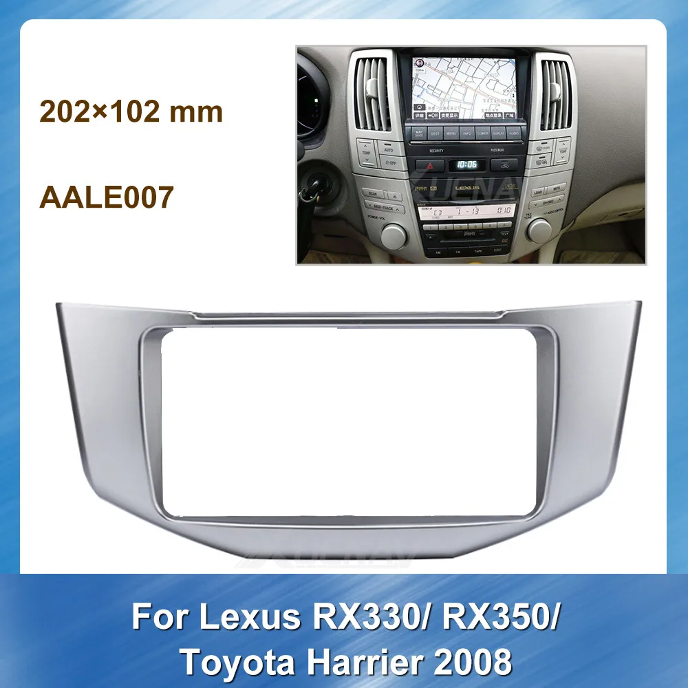 2DIN Car Radio DVD frame Dash Trim Kit Panel For Lexus RX330/RX350 For Lexus 2008 For Toyota Harrier 2008 Dashboard Installation