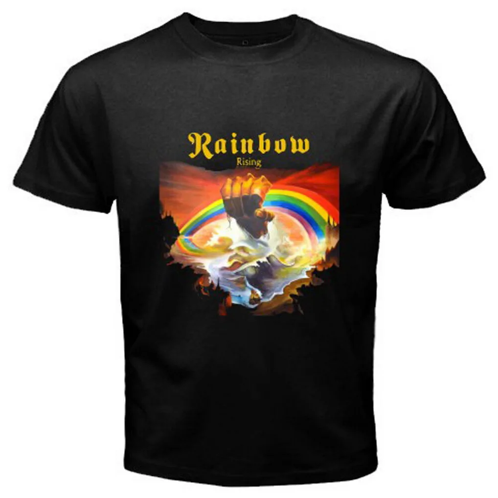 Новинка Мужская черная футболка с надписью Rising Blues Rock Band Legend размеры от S до 3XL