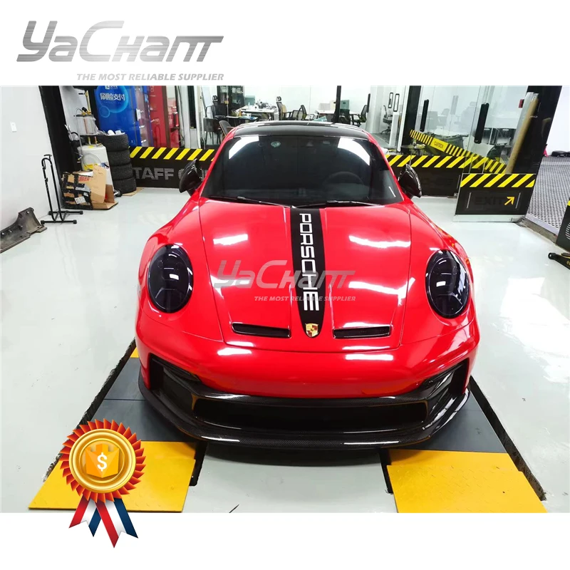 

Car-Styling GT3 Style Hood Fit For 2019-2021 911 992.1 Carrera & S & 4 & 4S Hood Bonnet Dry Cabron & Portion Carbon Fiber Finish