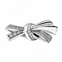 925 sterling silver bowknot european charms bead fit original bracelets chain diy pendant charm beads girl women jewelry making