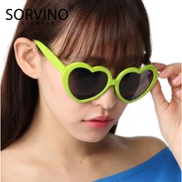 sunglass heart shaped sunglasses for men luxury women childrens man brand myopia 2021 fashion womens oversized yellow