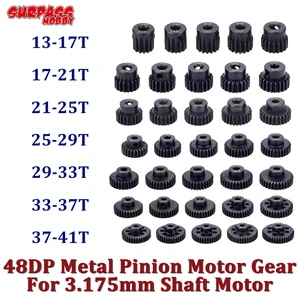 Шестерня двигателя SURPASS HOBBY 48DP, металлическая Шестерня 3,175 мм, вал 540 3650 550 13T 17T 21T 23T 25T 29T 31T 37T 41T для радиоуправляемого автомобиля 110 112