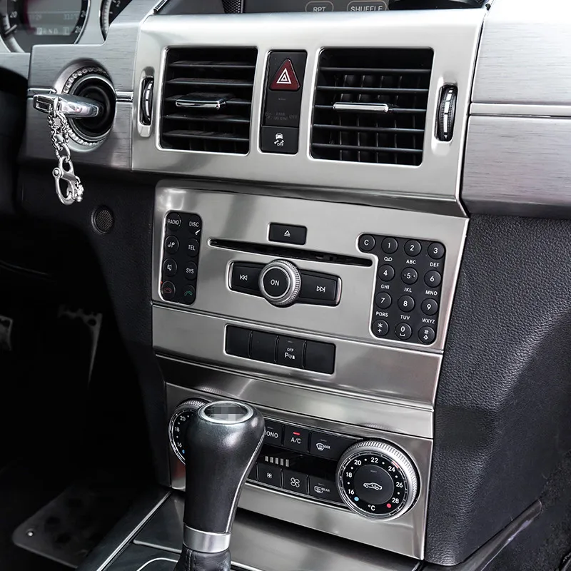 Автомобильный Стайлинг центральная консоль кондиционер CD рамка Крышка для Mercedes