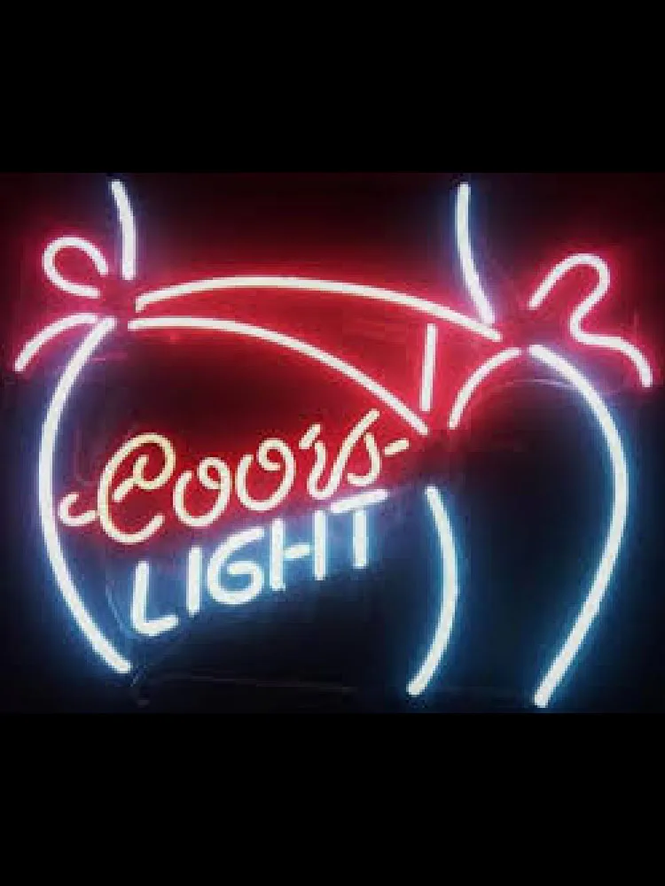 Неоновая вывеска coors light бикини для девушек пивной бар клуб ручной работы love