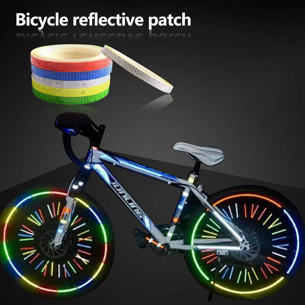 

Reflective Tape Waterproof Self-Adhesive Safety Caution Reflective Sticker for Bikes Motorcycles Sticker Bicycle Accessories
