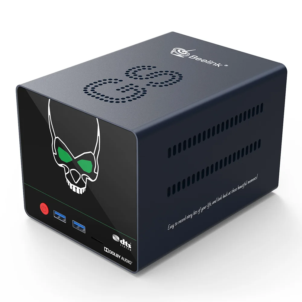 Beelink GS King X Dual HDD NAS HiFi аудио система Smart 4K TV Box Amlogic S922X H ARM G52 MP4 4 ГБ DDR4 + 64 Гб