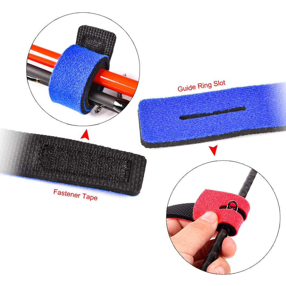 Lixada 2 шт. в упаковке рыболовная удочка галстук рукав ремень оберточная лента