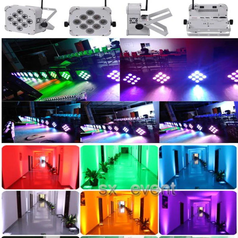 Weddingdj Setup 18Wx9 RGBWA+ UV 6в1 батарея беспроводные Уличные светодиодные DMX стандартные могут диско DJ вечерние светодиодные подсветки сценическое театральное освещение