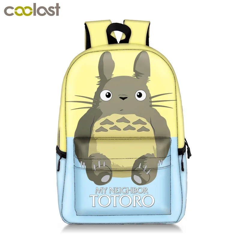 Mochila De Totoro de Anime para adolescentes y niños, morral escolar de oso de dibujos animados, mochila escolar para estudiantes, bolsa para libros