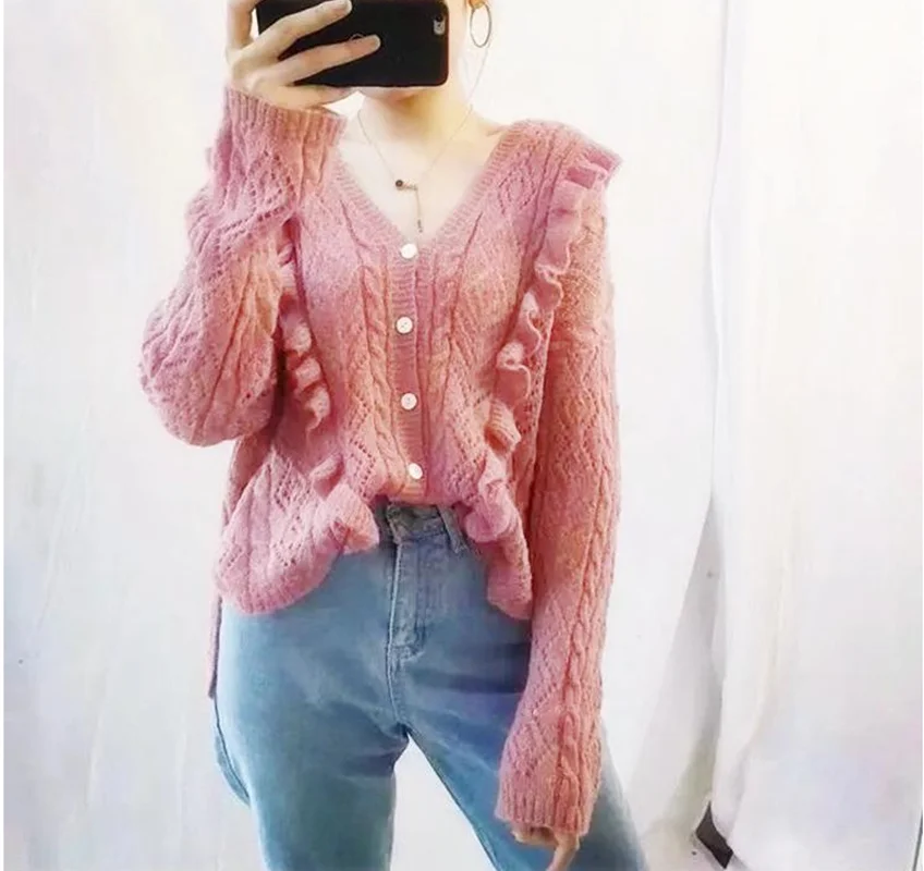 Женский модный дизайнерский кардиган новинка 2021 осенне-зимний трикотажный