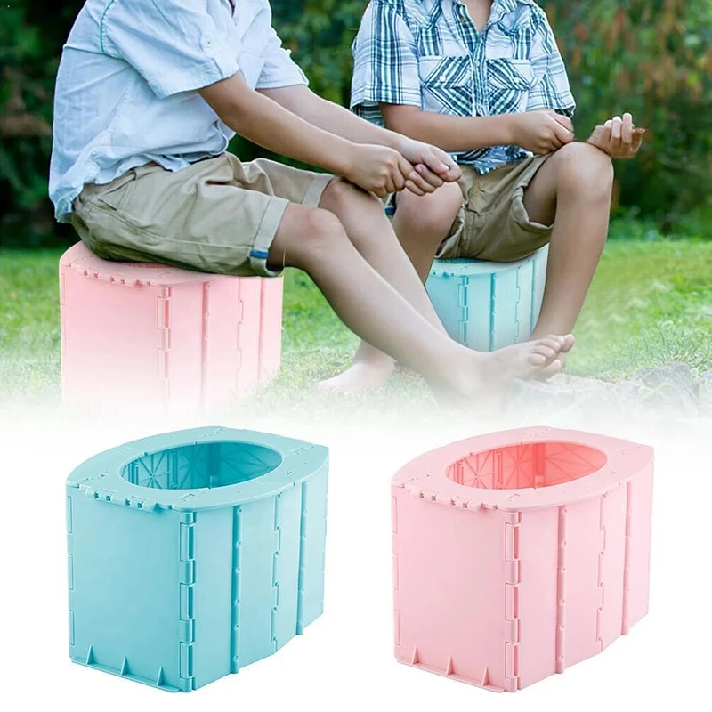 Portable Folding Toilet Foldable Toilet Potty Convenience Bucket Toilet for Camping Hiking Travel Hot Sale Toilet Seat Lifters