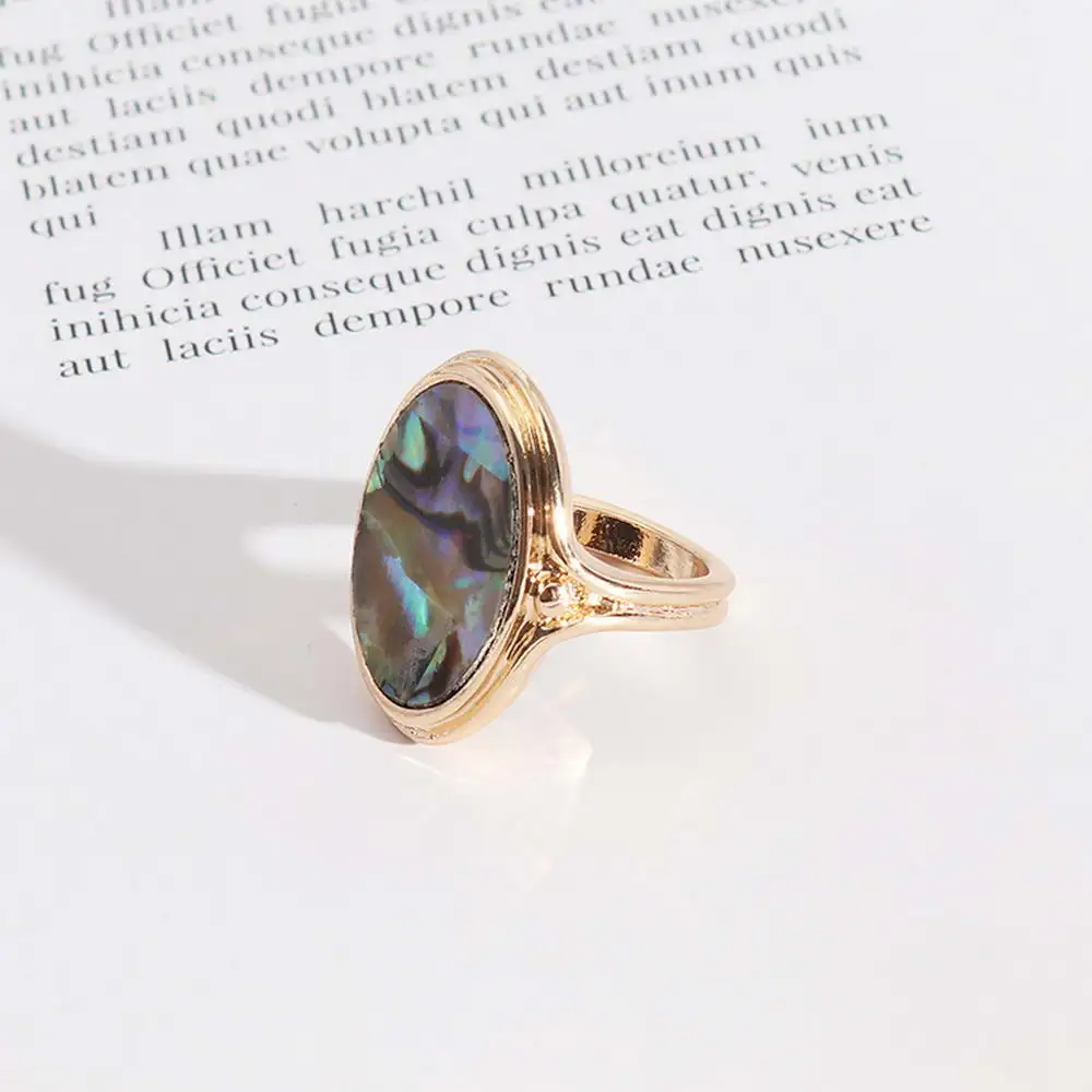 ZWPON овальные кольца золотого цвета для женщин модные эффектные ювелирные изделия