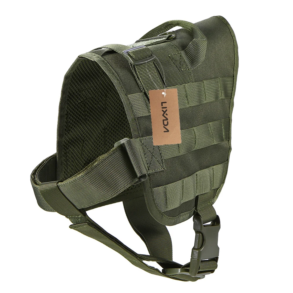 Уличная тактическая шлейка Lixada для собак регулируемый водостойкий нейлоновый