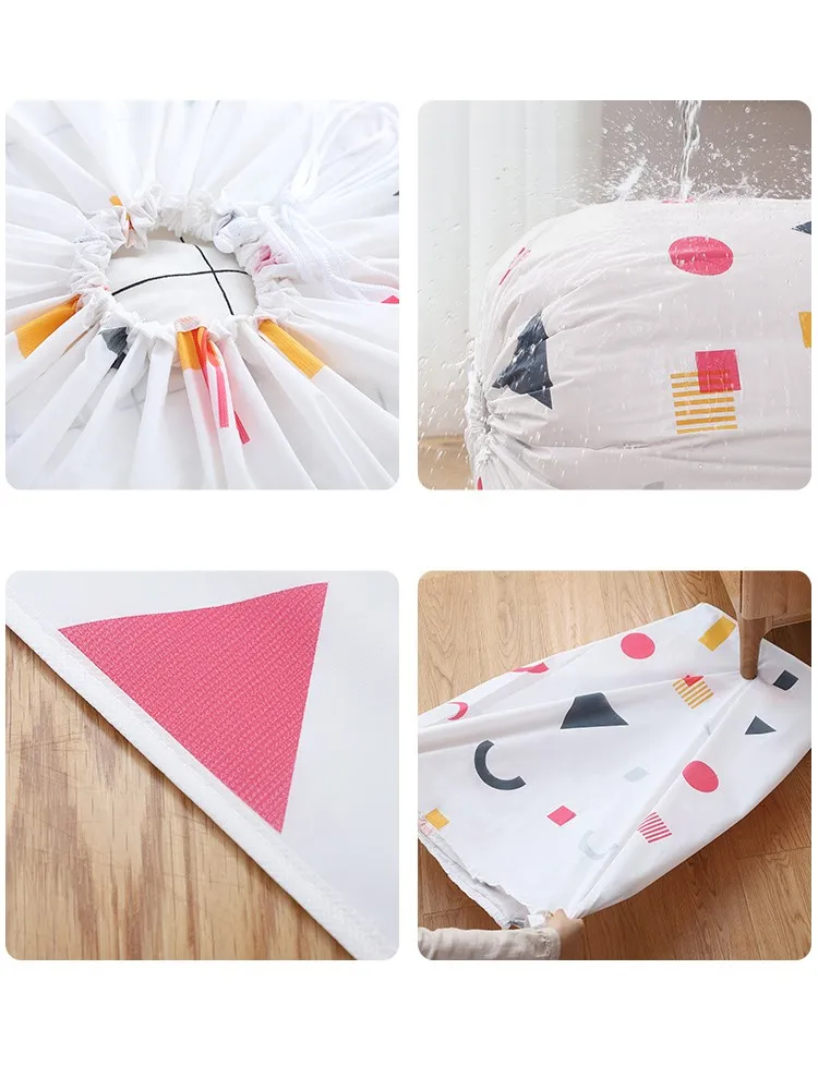 

Household Clothing Quilt Storage Bag Cylinder Beam Mouth MoistureProof Waterproof Super-large-capacity Finishing Bag Luggage Bag