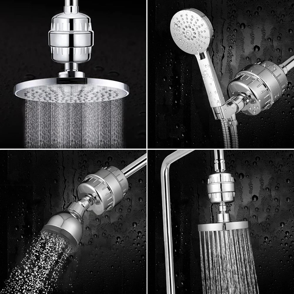 

Shower Head Filter Hard Water Softener Cartridge Kit 15 Stage Chlorine Purifier Chlorine Purifier Universal Hard Water Softener