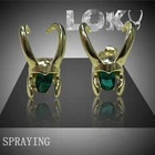 Серебро 925 пробы, Loki серьга-шлем, косплей, Мститель, супергерой, ювелирные изделия, подарок на день Святого Валентина