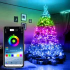 ZK3 Рождественская елка Декор Bluetooth-совместимая светодиодная гирлянда Счастливого Рождества для дома USB умная лампа Рождественские подарки украшение