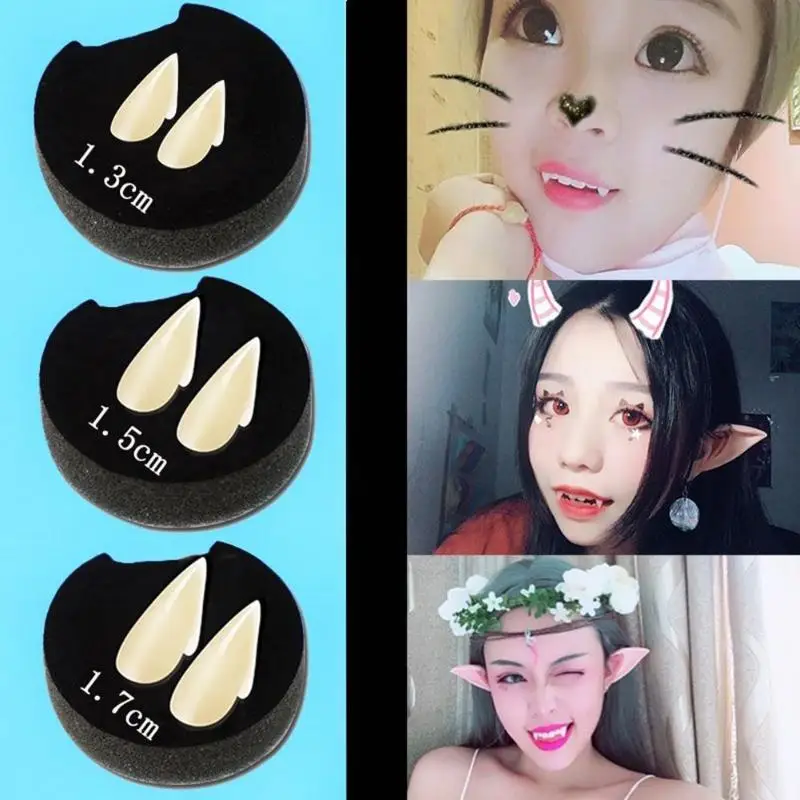 Горячая Распродажа На Хэллоуин 2 шт./компл. зомби вампира настоящая зубы