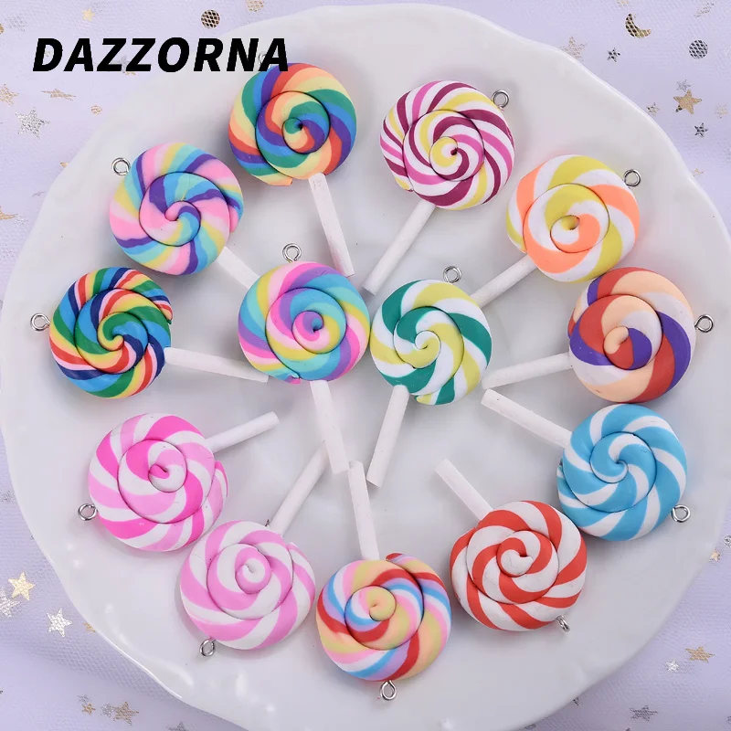 5 шт./лот Симпатичные конфетные цвета зефир леденец в форме мягкой керамики