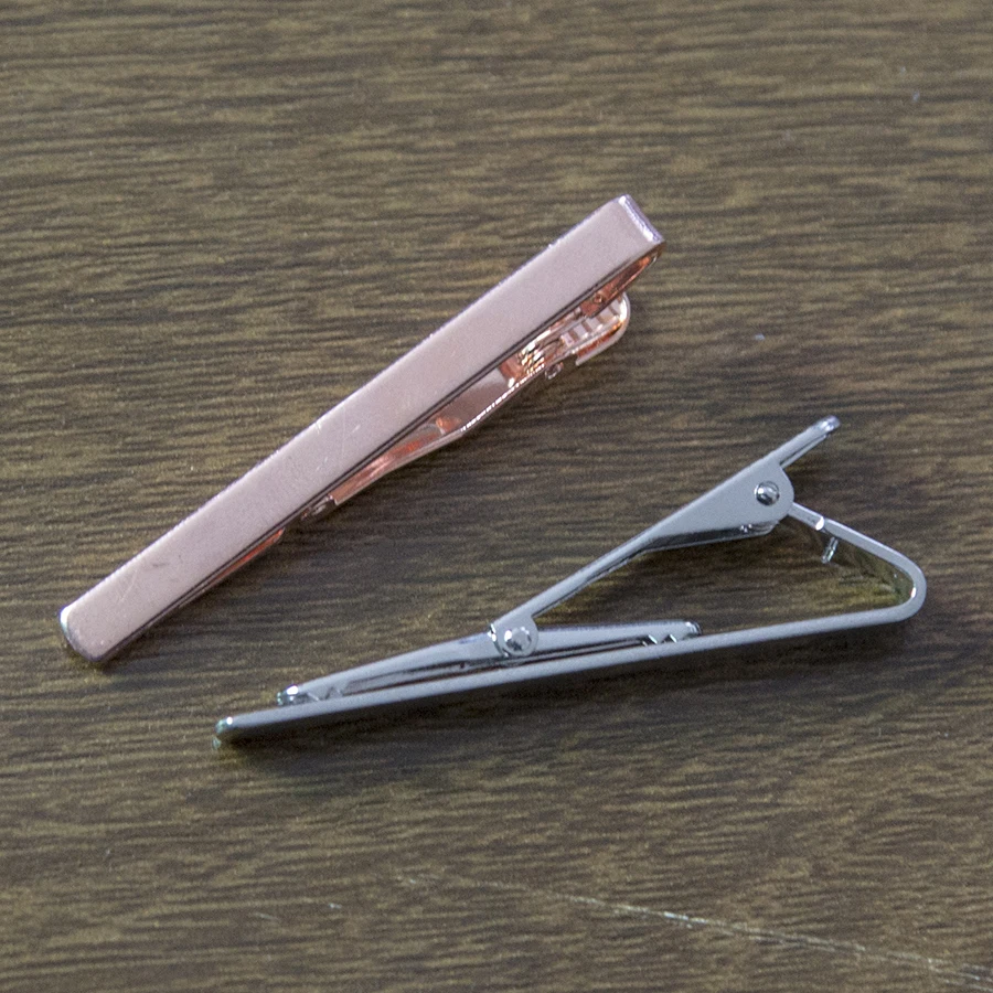 Мужской простой модный стиль зажим для галстука мужской металлический золотой