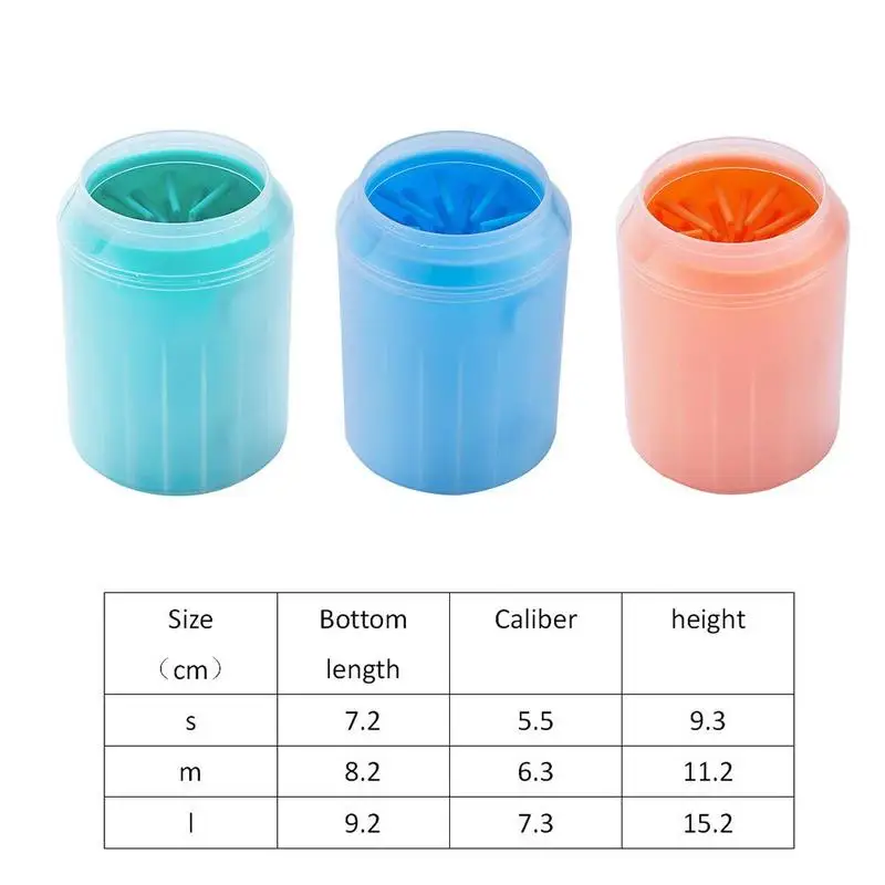 

Dog Paw Cleaner Cup Soft Silicone Combs Portable Pet Wash Bucket Cat Cleaning Brush Cup Washer Quickly Clean Foot Paw Dirty A5I1