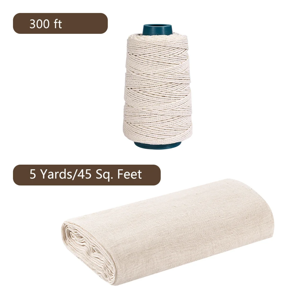 

BESTONZON Cheesecloth Set Butter Cheese Cloth Hemp Rope Cheese Making Supplies for Kitchen Craft Home