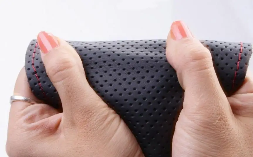 Чехол рулевого колеса автомобиля из натуральной кожи для Toyota Land Cruiser Prado 120 (2003-2007)