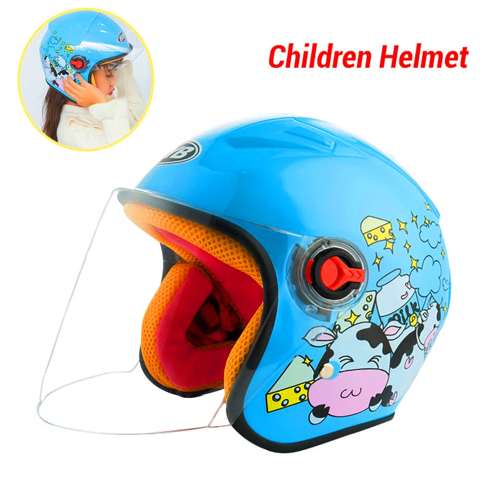 JIEKAI мотоциклетный шлем с открытым лицом Capacete мотоциклетный шлем Motocicleta Cascos Para мото гоночные мотоциклетные винтажные шлемы - Цвет: Child Helmet