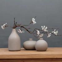creative chinese black white ceramic vase decor crafts tabletop flowerpot weddings living room home decoration