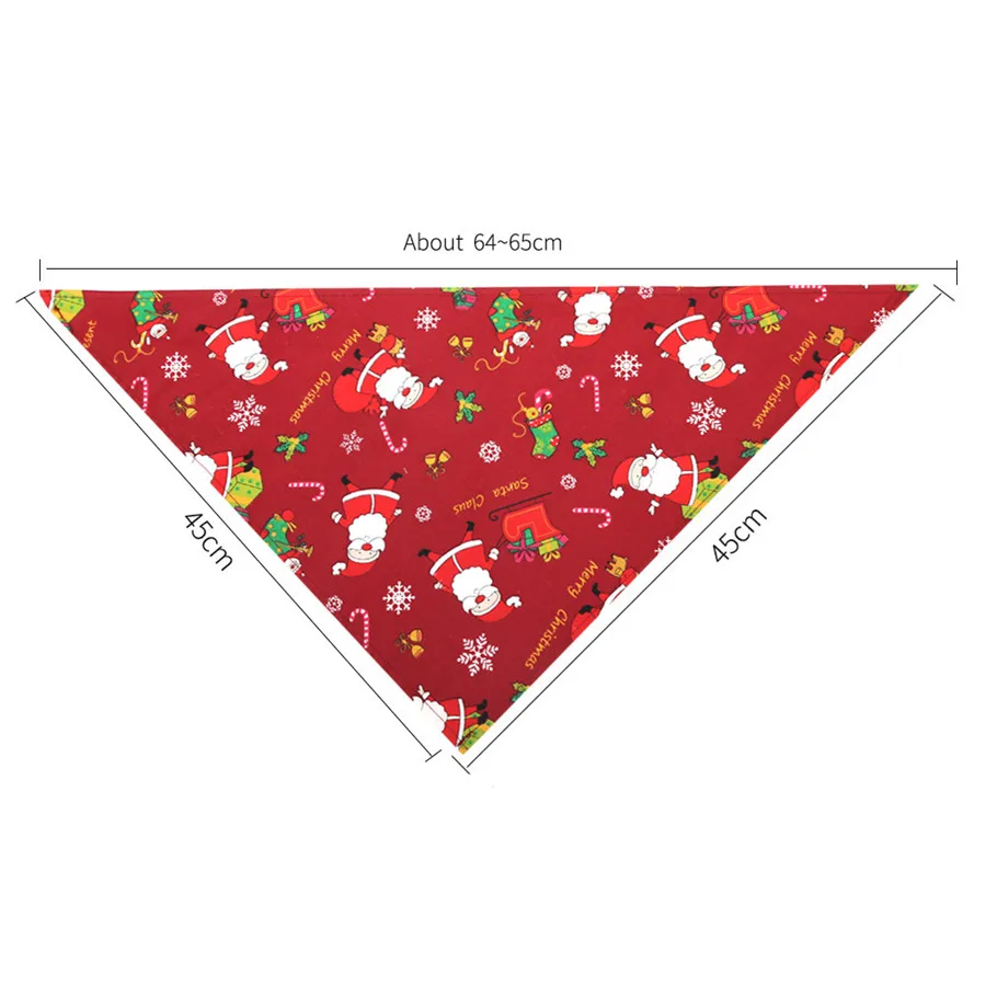 Бандана для домашних питомцев большой шарф рождественский костюм животных