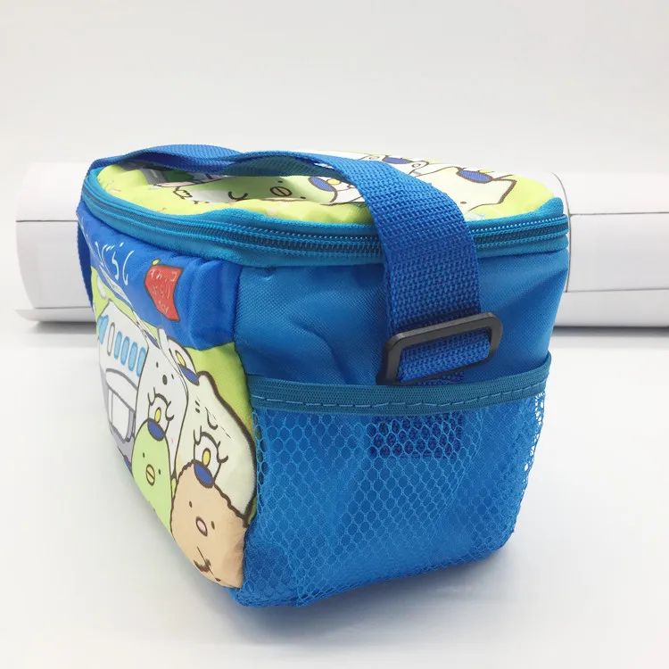 New kawaii sumikko gurashi waterproof lunch bag students handheld thermal insulation meal box inclined shoulder | Багаж и сумки