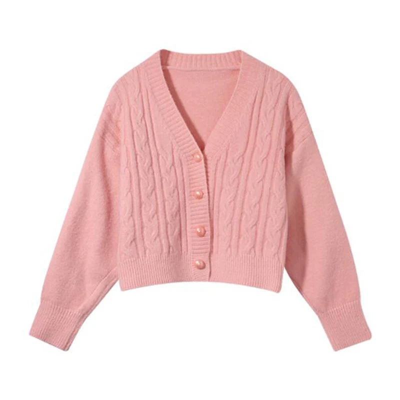 

EORUTCIZ Autumn Fashion Slim Cardigan Women Sweater Winter Casual Long Sleeve Oversize Top Basic Coat LM1081
