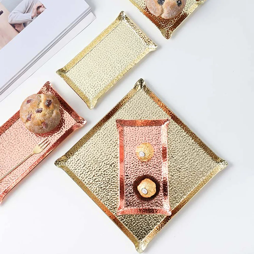 Поднос для хранения украшений в скандинавском стиле органайзер из нержавеющей