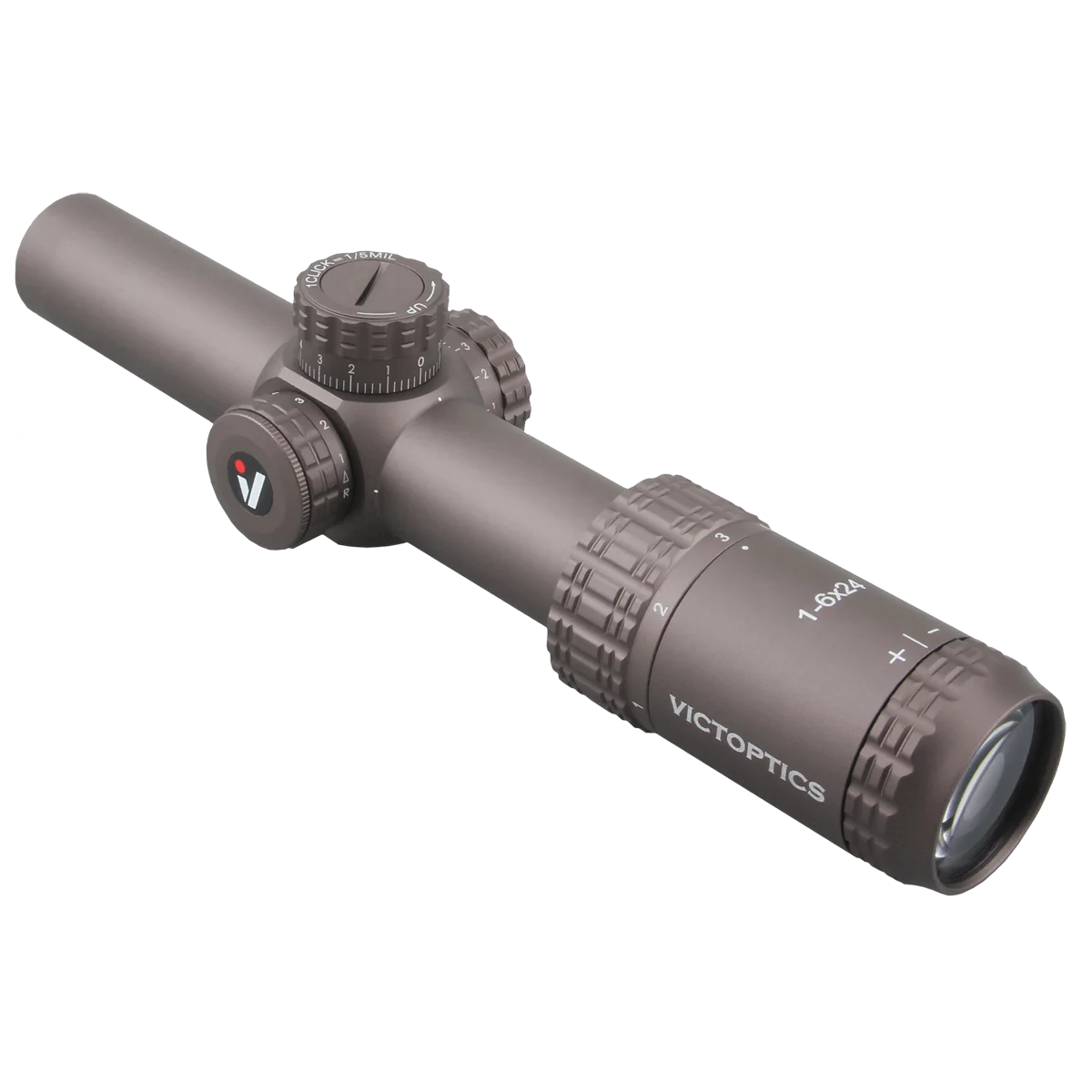 Оптический прицел VictOptics S6 1-6x24 SFP с длинным рельефом и освещением регулировка 1/5