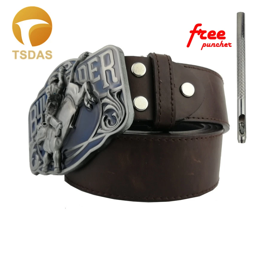 2019 бык съемный пряжка для ремня в западном стиле Для мужчин на 4 см Ширина ремень