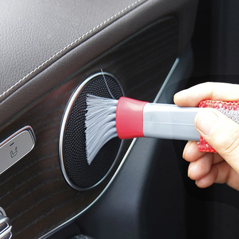 Миниатюрная щетка для чистки автомобиля Портативные Инструменты окон и