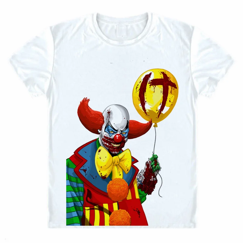 Футболка Стивен Кинг Клоун футболка ужас стивен кинг забавная крутая Harajuku