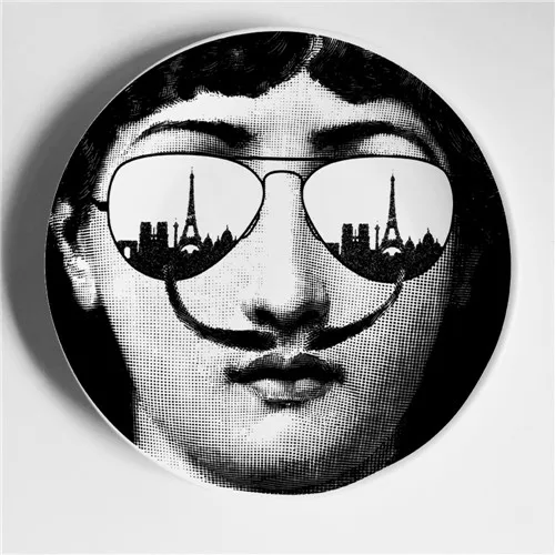 Винтажные фарфоровые декоративные тарелки Fornasetti, настенная тарелка для подвешивания, коллекционная тарелка для тарелок, настольный Настенный декор, лучшие подарки