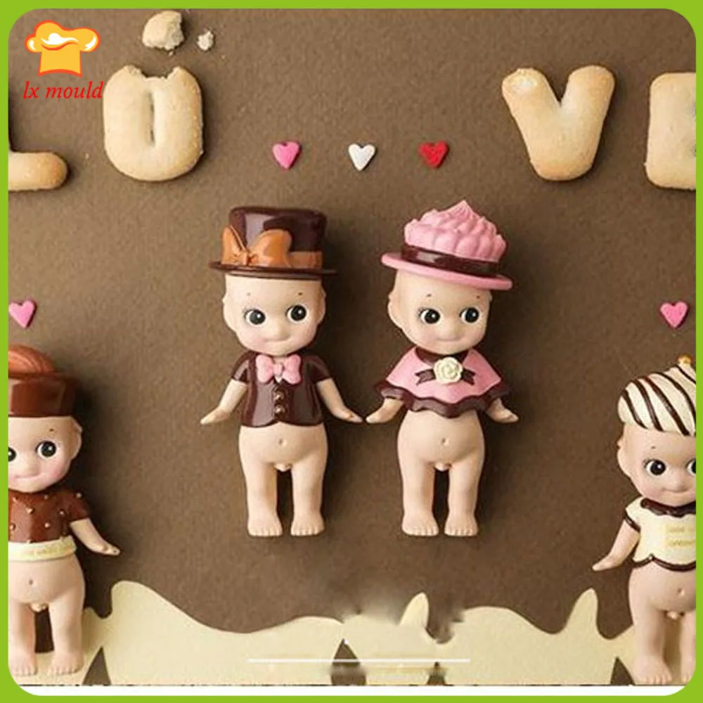 Kewpie Кукла День Святого Валентина шоколадная помадка сухая скорость силиконовая