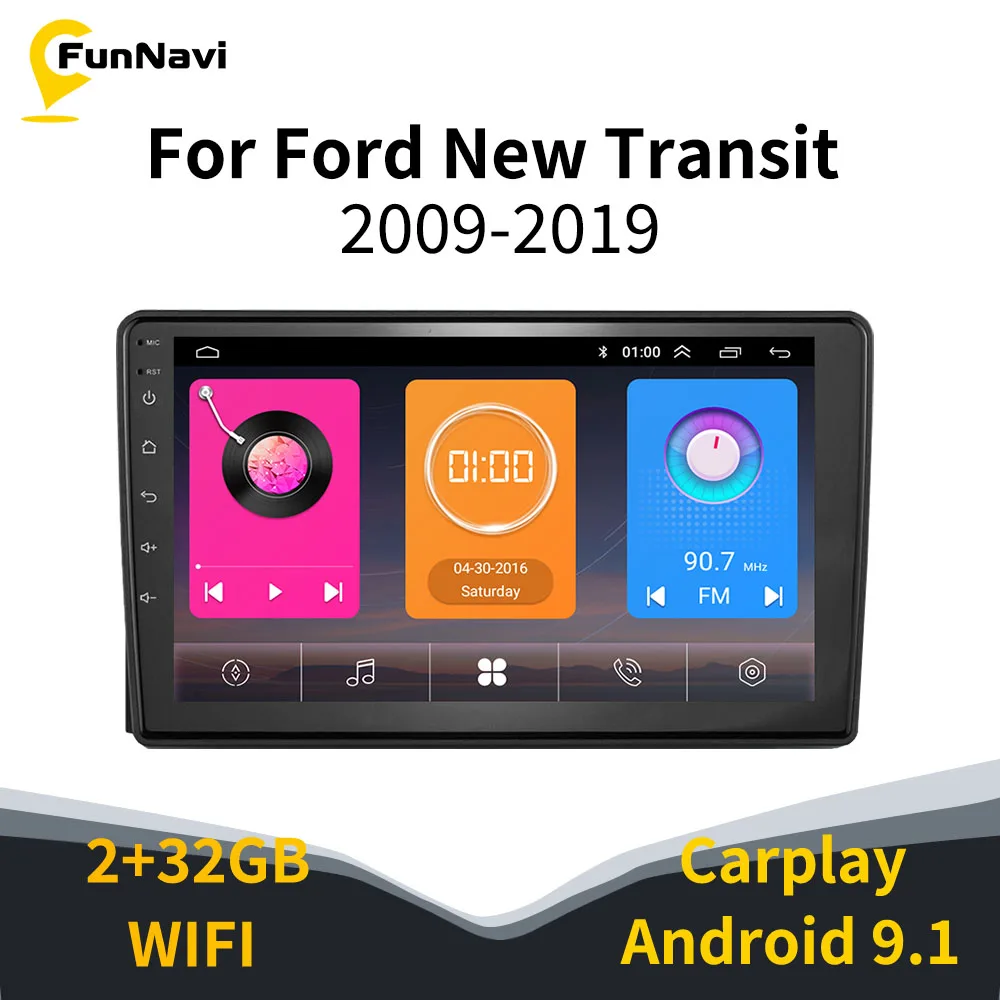 

Radio 2 Din Android Car GPS Navigation for Ford New Transit 2009-2019 Head Unit Autoradio Multimedia Player Stereo Audio Auto