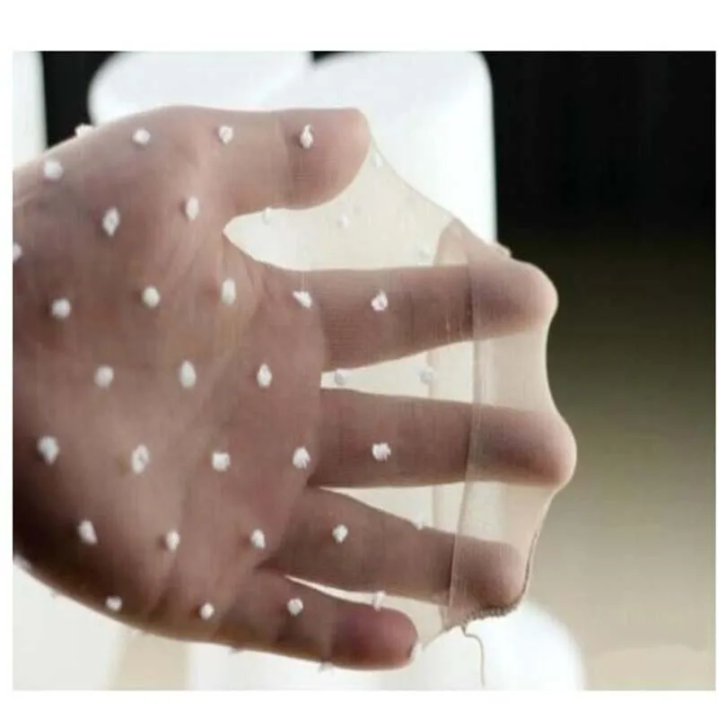 10 пар новинка тонкие короткие носки прозрачные женские в горошек с принтом