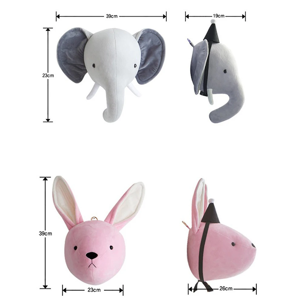 Скандинавские игрушки-животные INS подвеска слон кролик настенное крепление