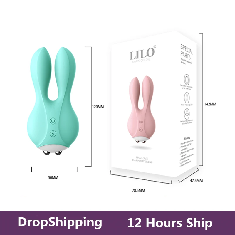 Вибратор кролик с электрошоком Стимулятор клитора вибрирующее яйцо для точки G