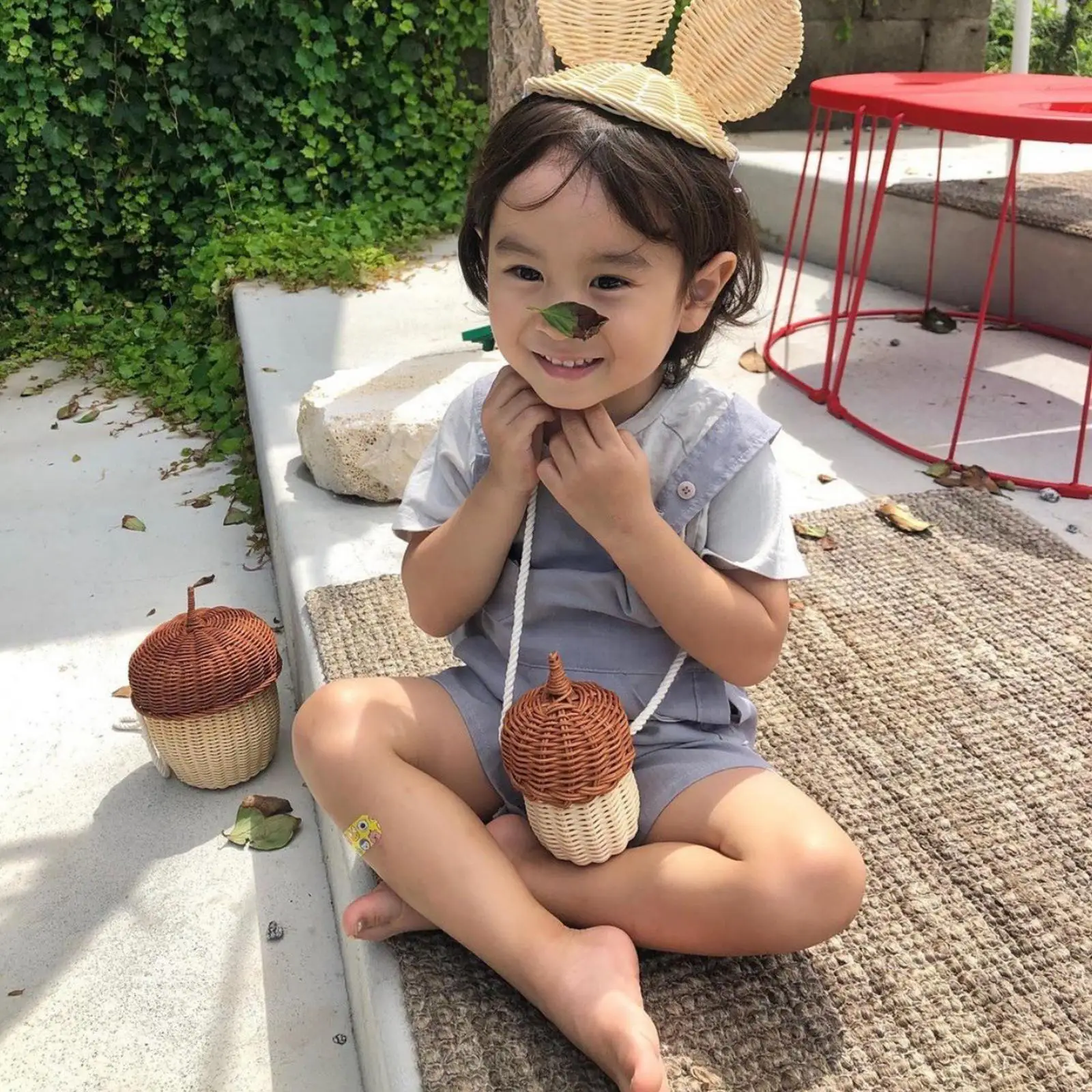 Straw Purse Handbag Women Pine Cones Rattan Bags Beach Travel Basket Tote | Багаж и сумки