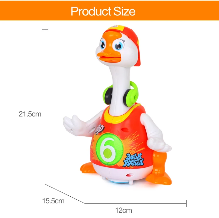 HOLA TOYS 828 детские игрушки Электрический хип-поп танец чтение и кукольный театр и интерактивные качели Гусь Дети Обучающие игрушки, подарки