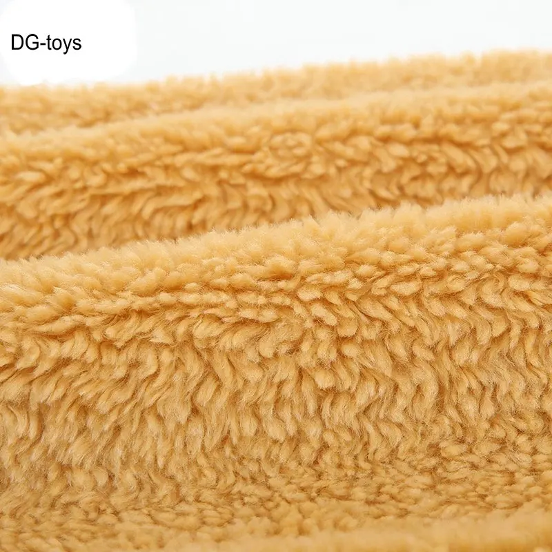 

High Quality Super Soft Gift Teddy Bear Plush Toy Stuffed Brown bear Doll With Blue Ribbon Bow Hug Appease Toy for Kids Birthday