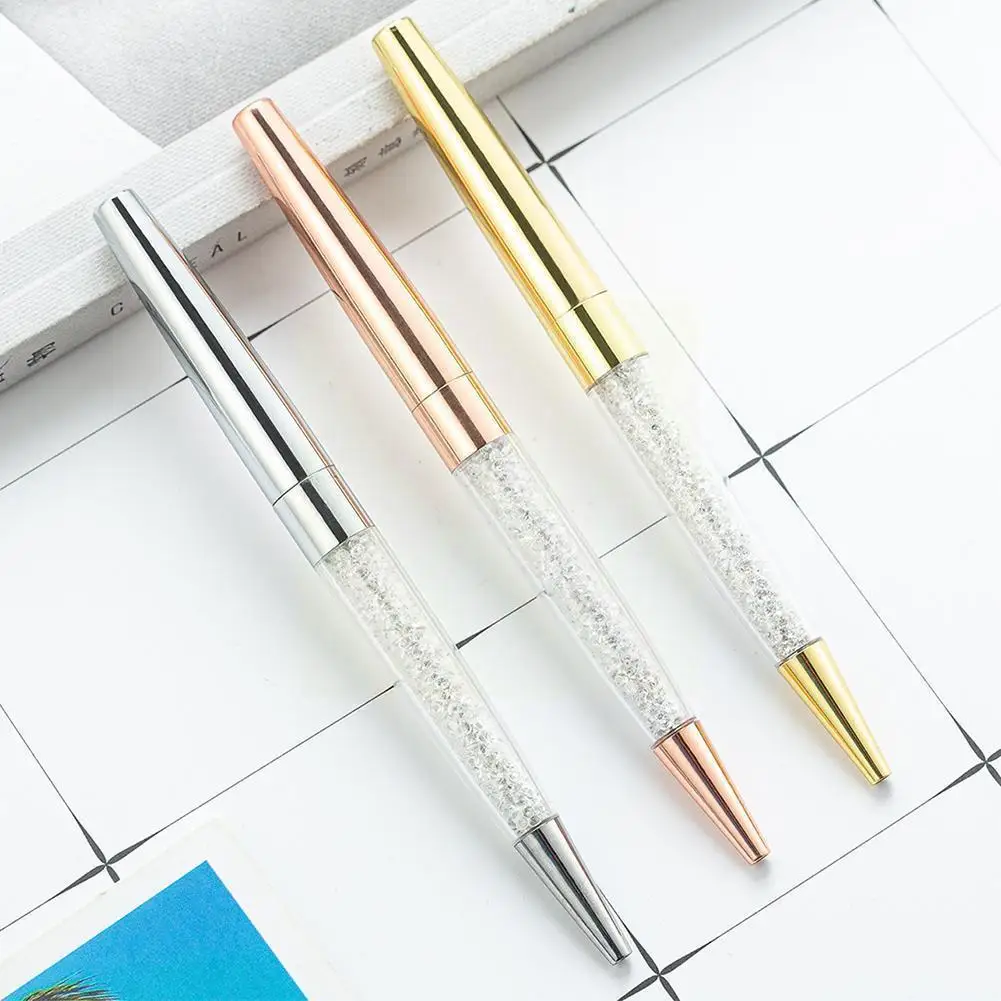 

1pcs New Crystal Broken Diamond Rotating Ballpoint Christmas School Smooth Birthday Writing Pen Office Gifts Stationery Gif K3f9